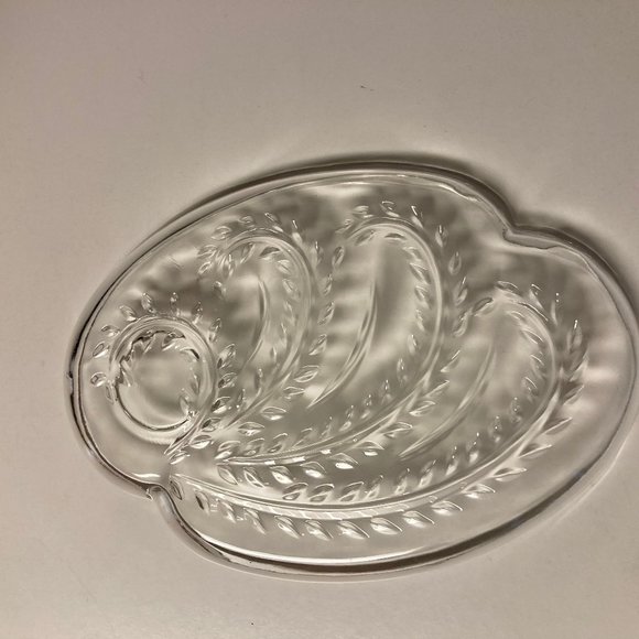 Vintage Homestead Federal Glass Hospitality Snack Plate - Picture 2 of 9